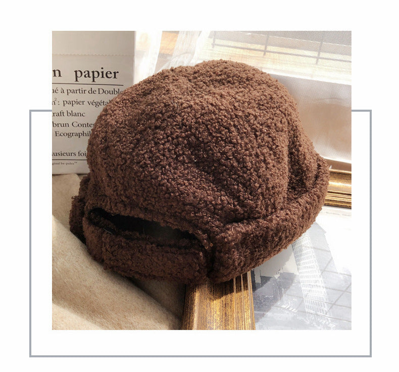Japanese Retro Hat Men's  Lamb Wool Korean Version Tide Beret