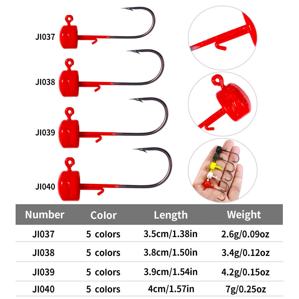 Mushroom-shaped Haircut Fishhook Jig Hook Suit Accessories
