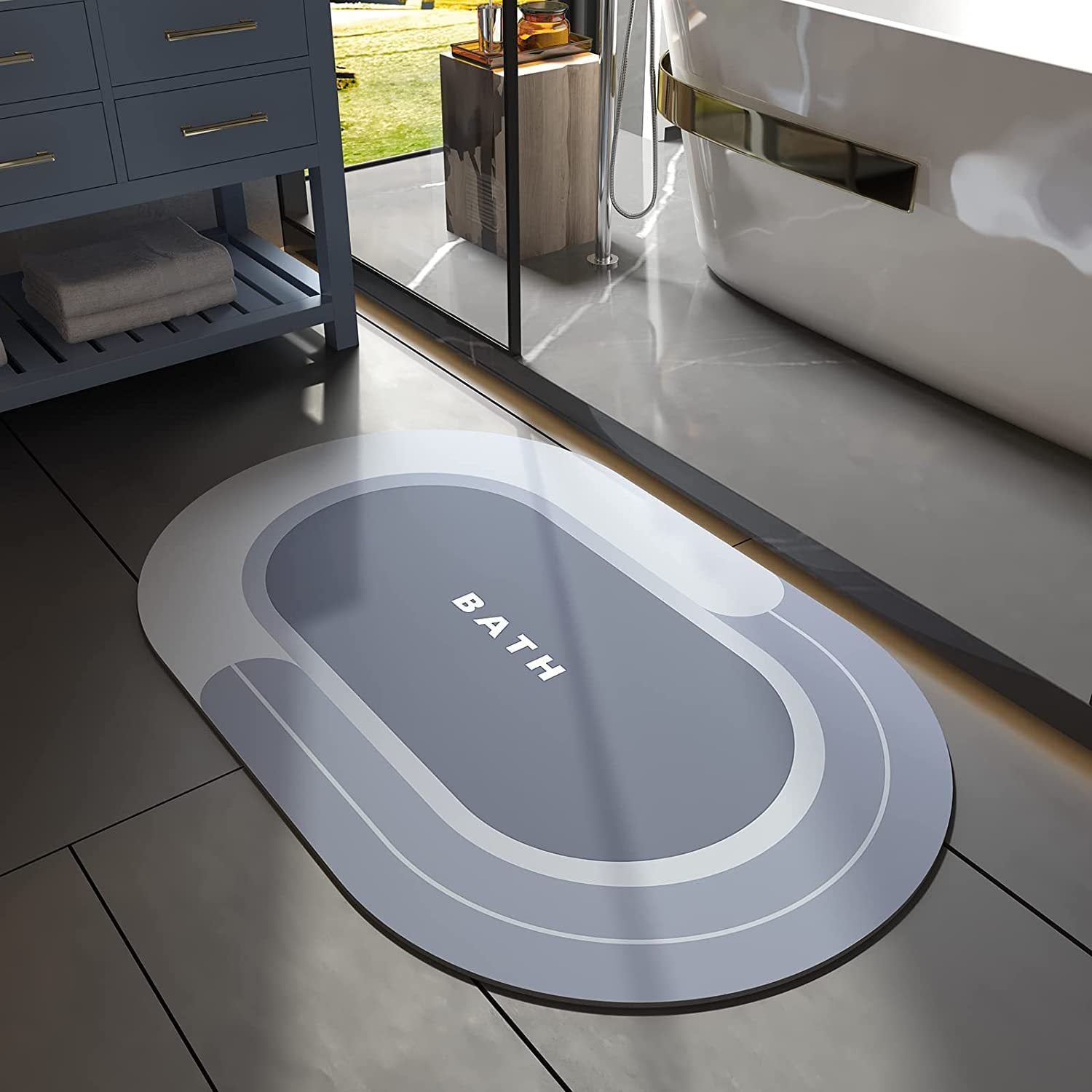 Home Fashion Non-Slip Bathroom Mats – Stylish & Safe Floor Rugs