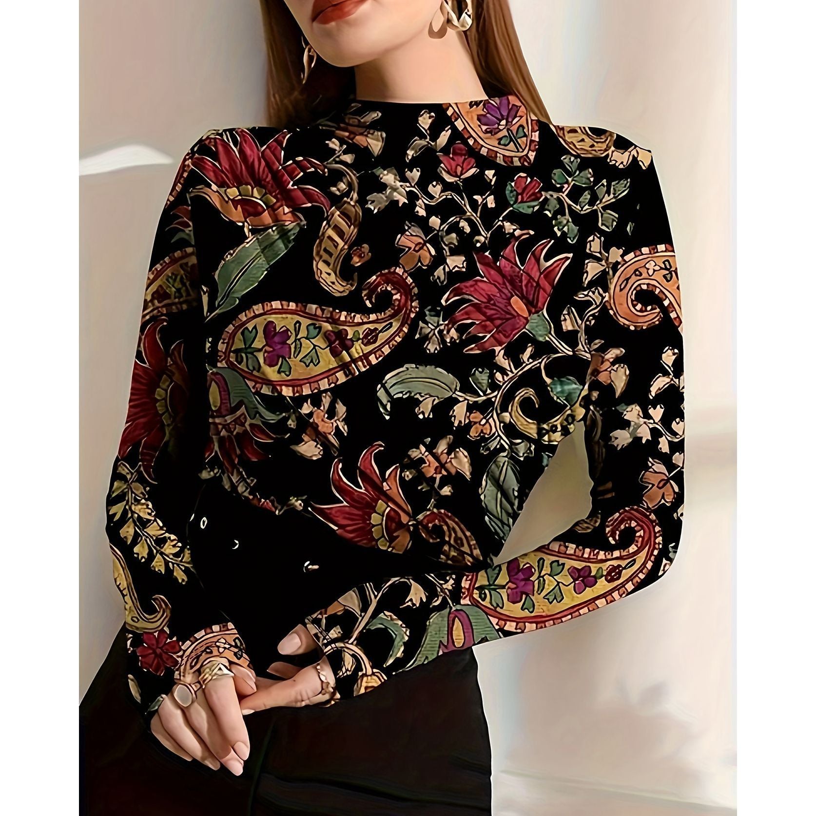 Western Style All-matching Plus Size T-shirt For Women