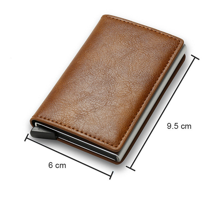Multifunctional Men's Short Card Holder Wallet with AirTag Slot