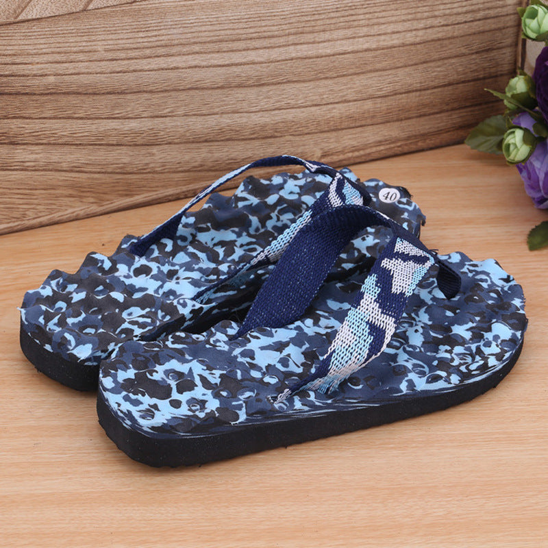 Flip-flops Spiral Pattern Beach Shoes EVA Non-slip Slippers