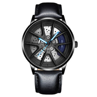 Black with blue needle