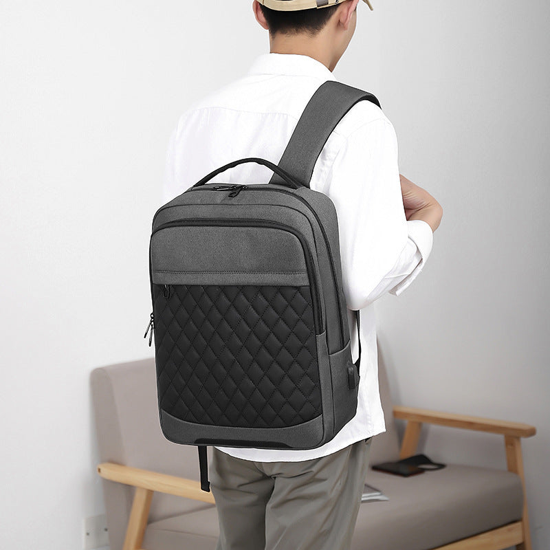 Men's Travel Backpack Oxford Cloth Solid Large Capacity