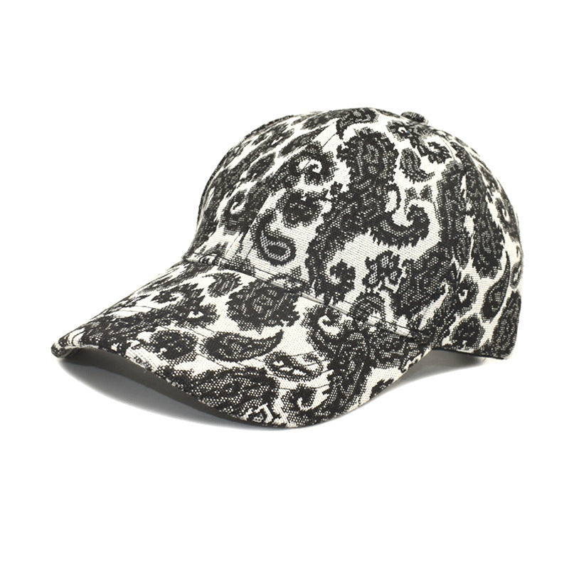 Spring And Summer Men And Women Baseball Cap Paisley Pattern Printed Baseball Cap