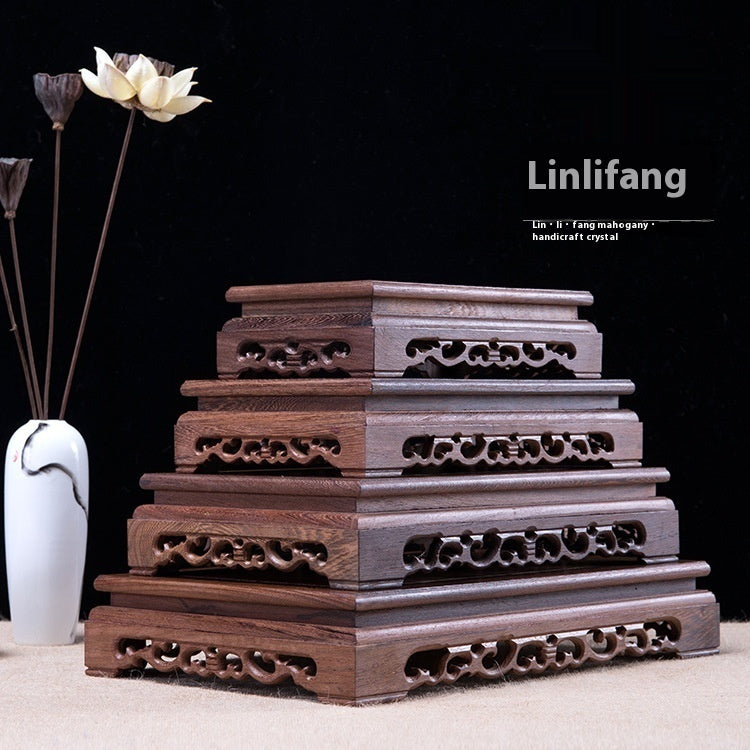 Door Frame Decoration Base Home Carving Solid Wood Crafts Bracket