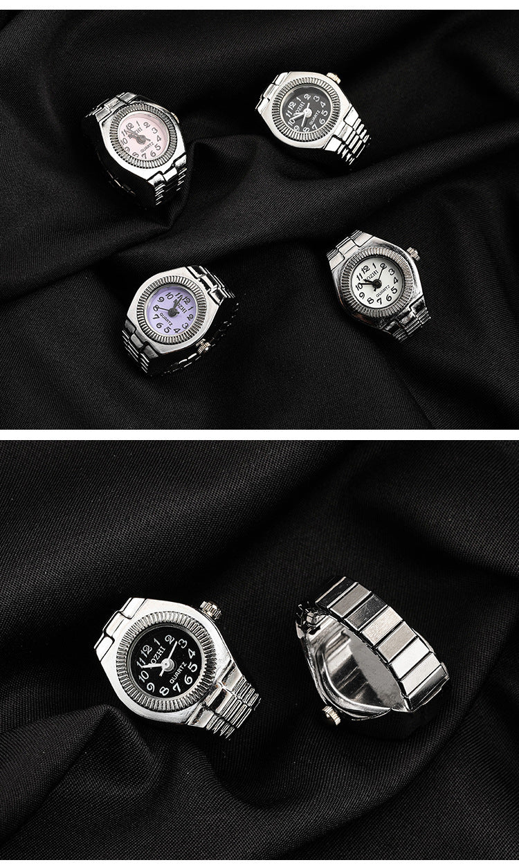 Time Ring Watch New Korean Style Alloy Creative Couple Watch