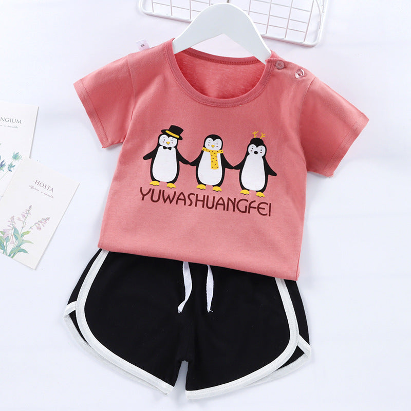 Summer Children’s Vest and Shorts Suit – Lightweight Kids Clothing Set