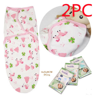 Cotton Cartoon Baby Swaddle Towel – Anti-Startle Sleeping Bag