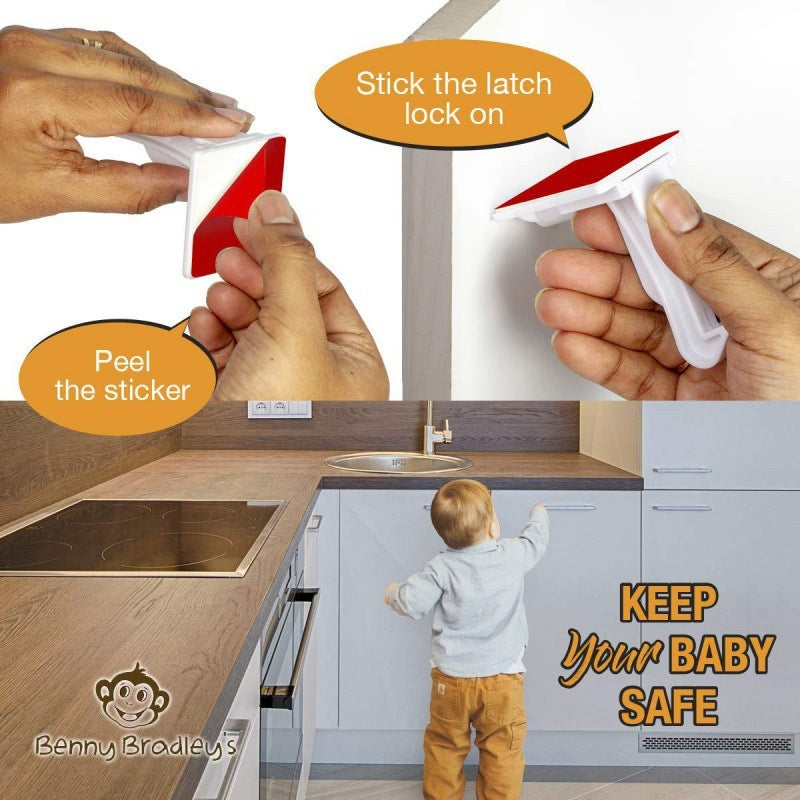 Children's Invisible Cabinet Door Safety Lock