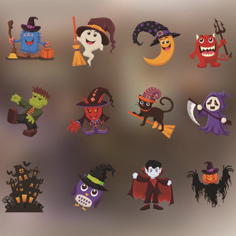 Halloween Decoration Kindergarten Stickers Glass Door