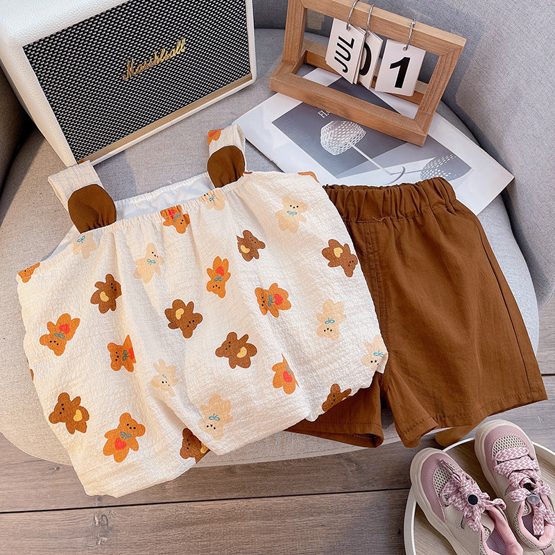 Summer Suit Children's Clothes And Shorts Two-piece Set
