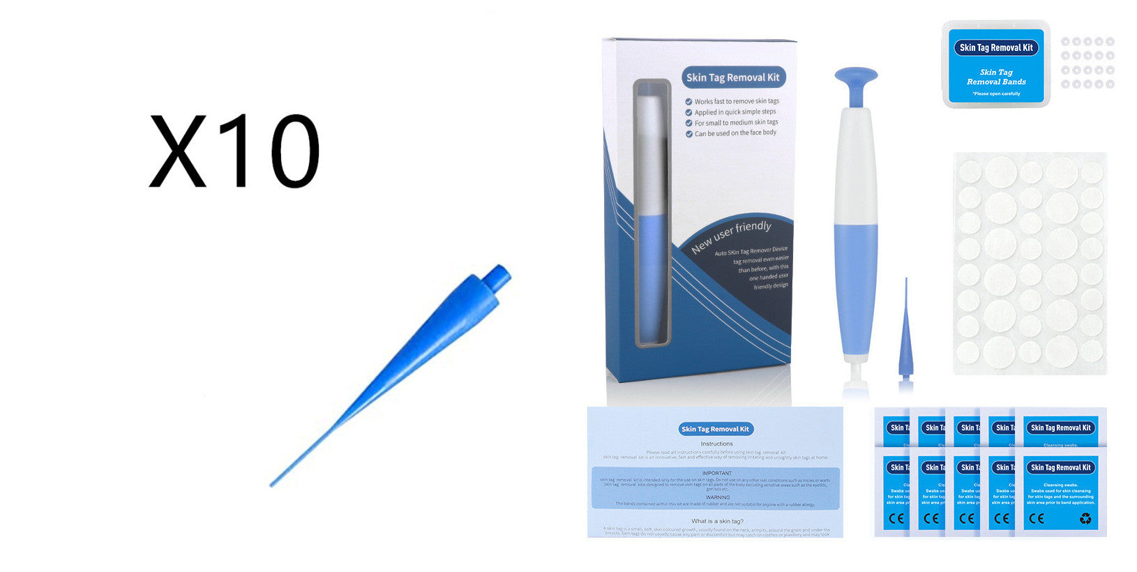 Stainless Steel Skin Tag Removal Kit For Home Use Painless