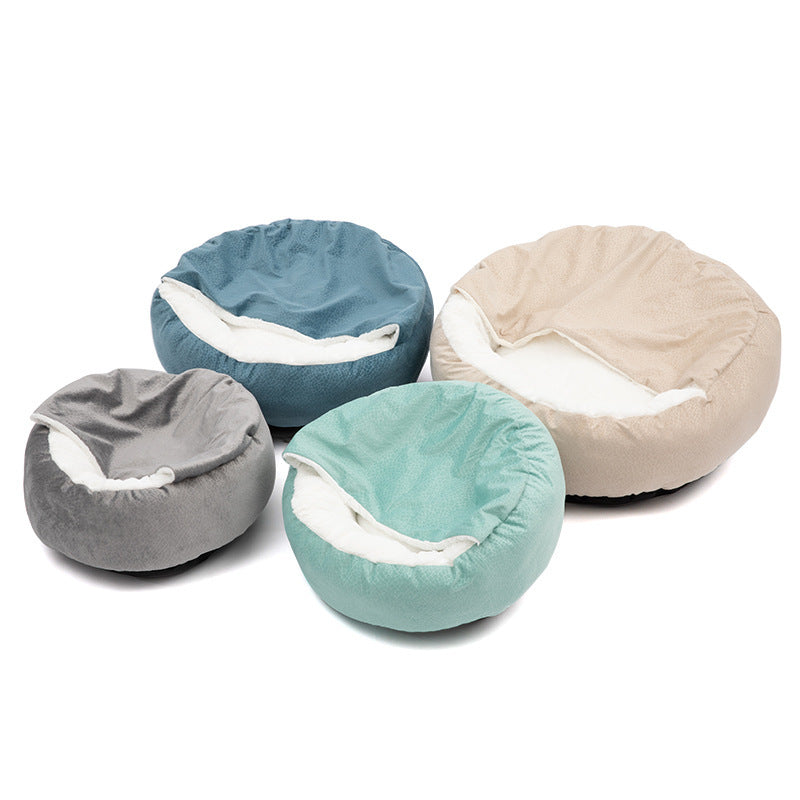 Cat Bed Four Seasons Creative Pet Cover Blanket Integrated Shell Shape
