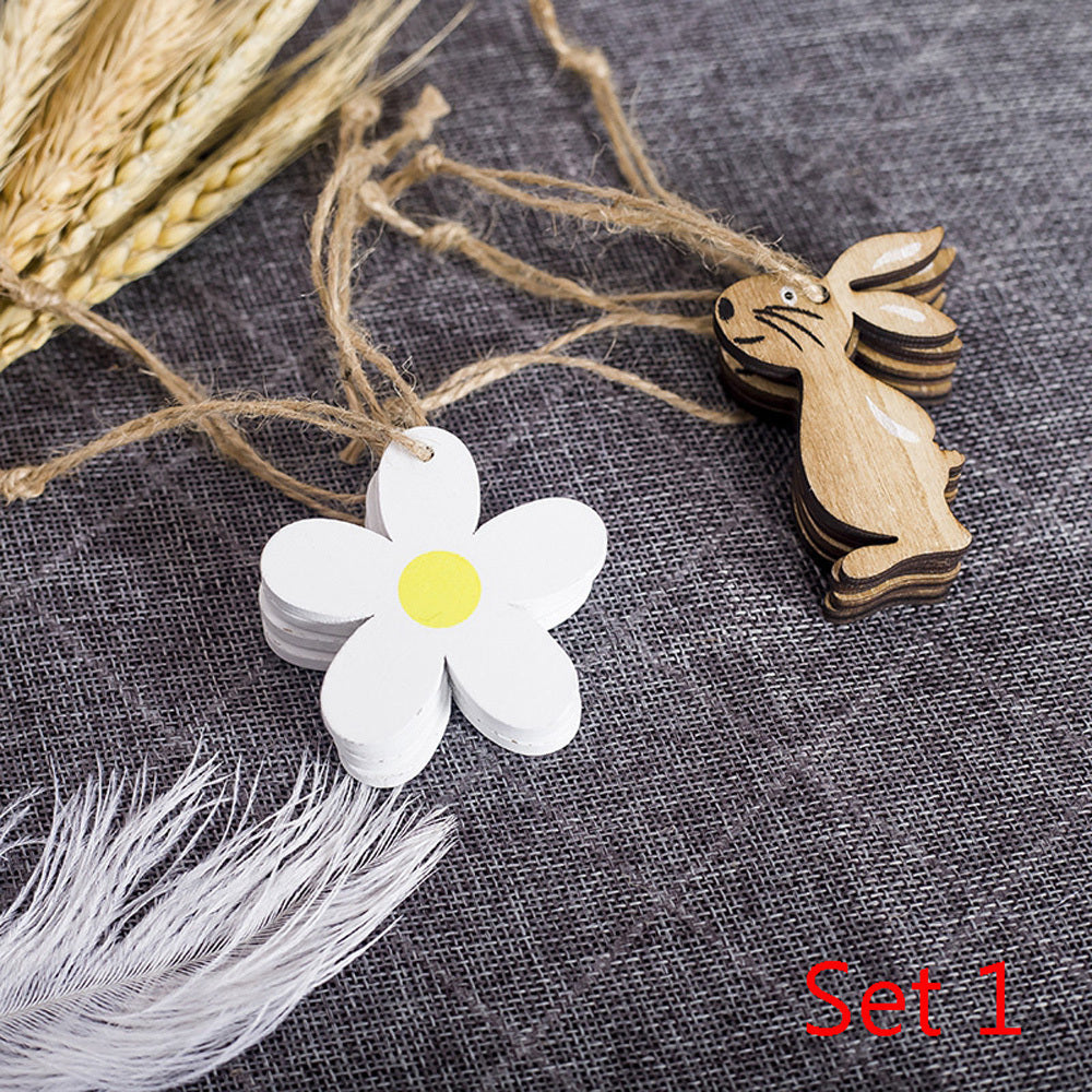 Easter Wooden Decorative Pendant Decorations – Holiday, DIY Crafts, and Home Decor