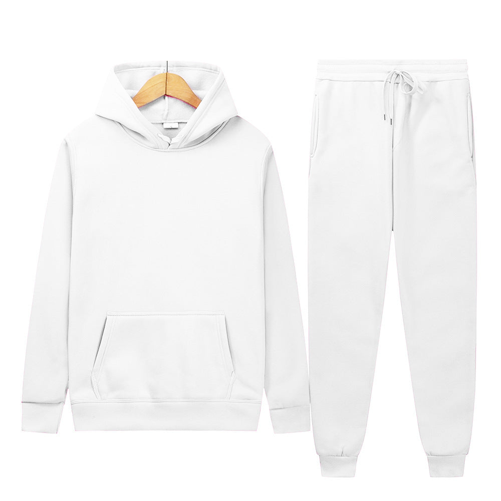 Men's Sport Suit Solid Color Light Board Fleece Warm