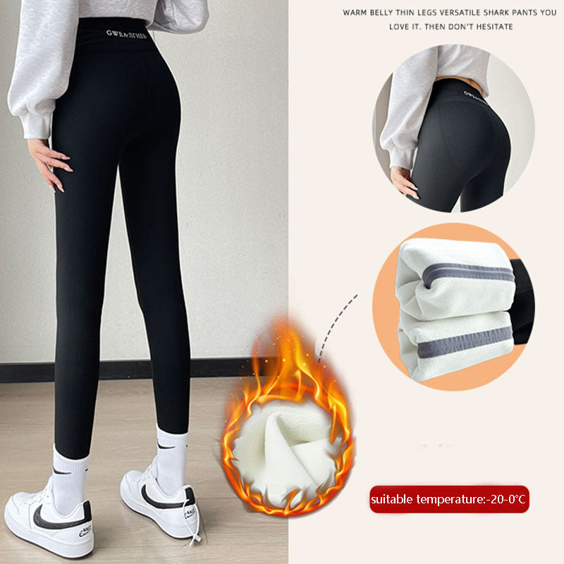 Winter Warm Thickened Leggings – Women’s Thermal Yoga Pants with Butt Lift
