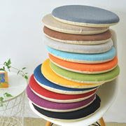 Round Linen Memory Foam Slow Rebound Seat Cushion