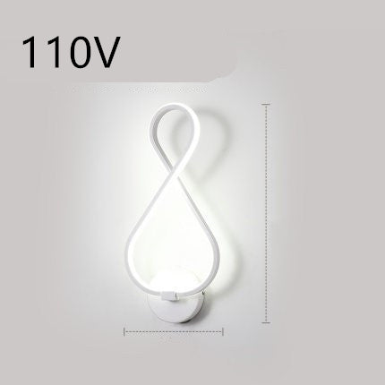Silicone Shade LED Bedside Wall Lamp Button Switch