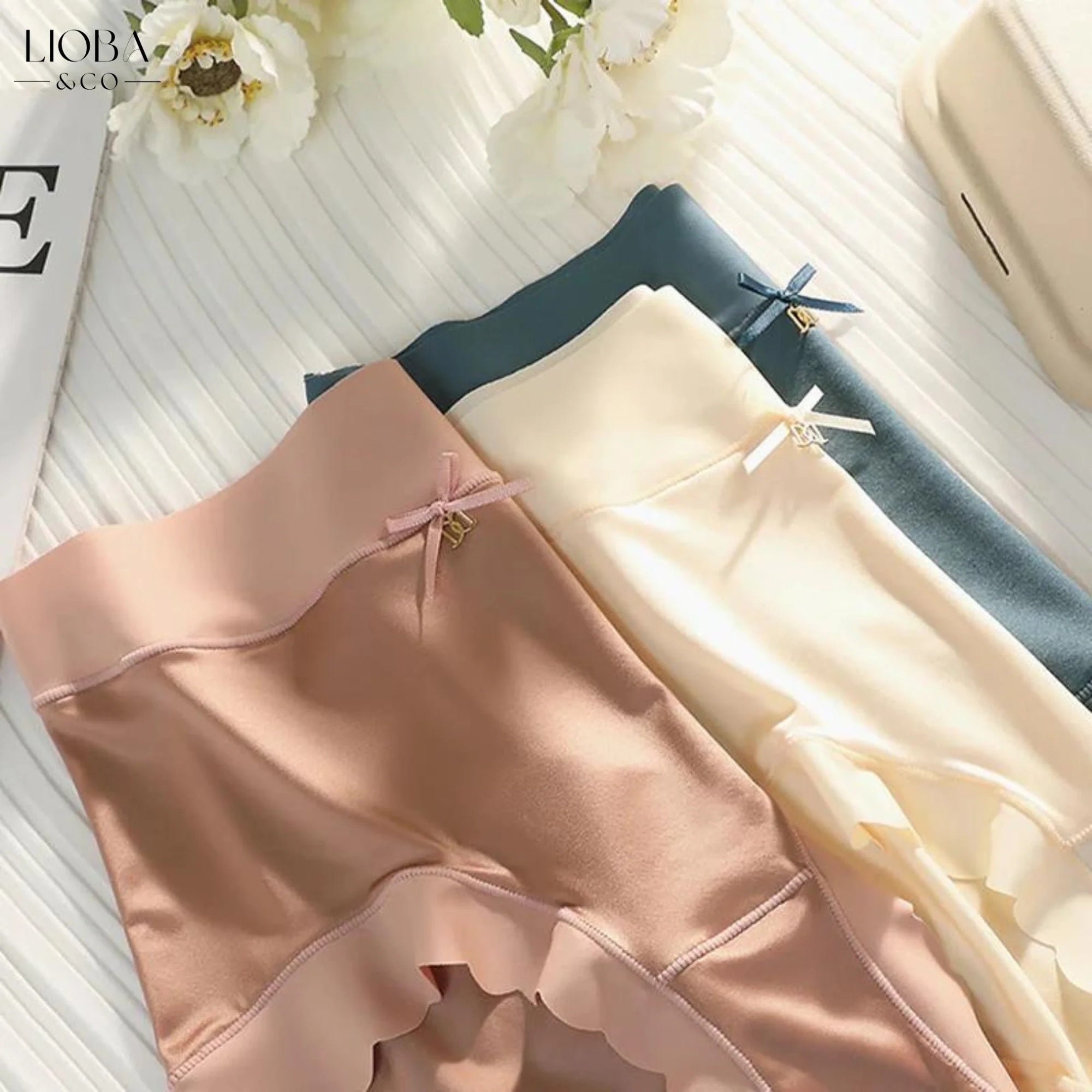 Women’s Seamless Satin ‘Ice Silk’ Underwear – Glossy Finish