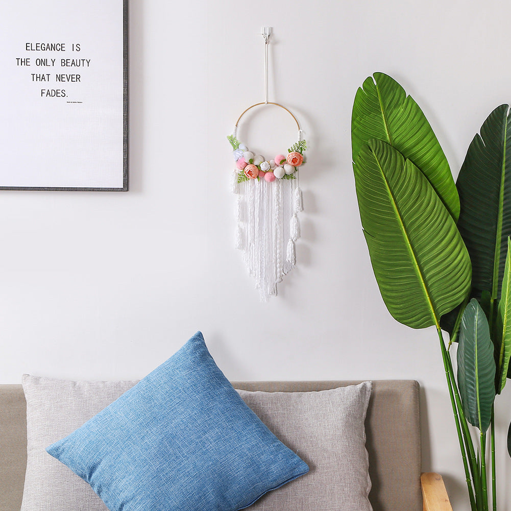 Simple Flower Language Feather Pendant Creative Wedding Tassel
