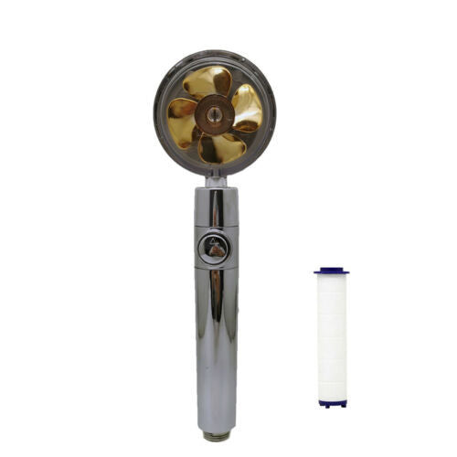 Modern Minimalist Compact Supercharged Shower Nozzle – Small Waist Fan Design