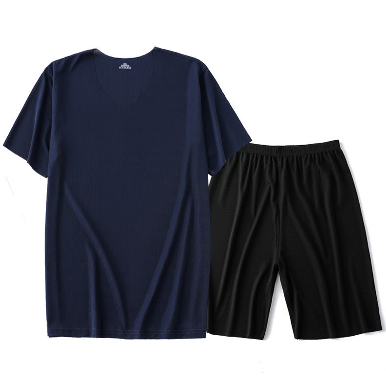 Home Wear Short Sleeve Shorts Suit Pajamas