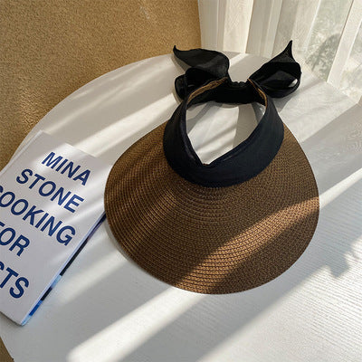 Bow Knot Beach Sunscreen Big Brim Hat