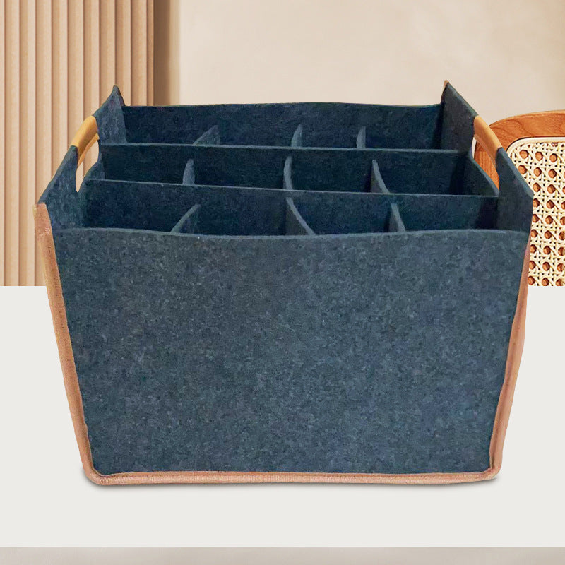 Portable Large Capacity Household Felt Storage Basket
