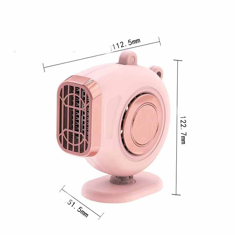 Warm and Cool Dual Use Car Heater Fan, Low Noise Defogger and Windscreen Demister