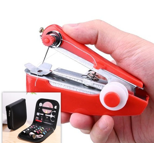 Small Household Hand-Held Portable Manual Sewing Machine – Lightweight DIY Device