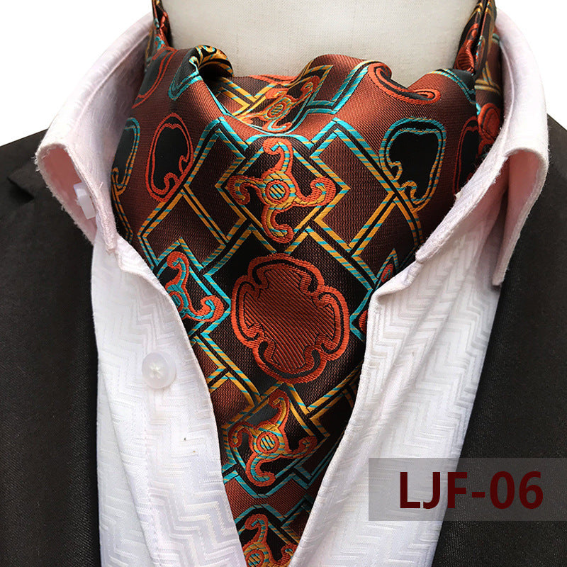 Men's British Jacquard Polyester Scarf