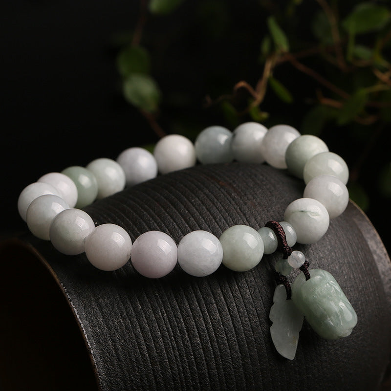 Natural Emerald Hanging Bracelet Jade