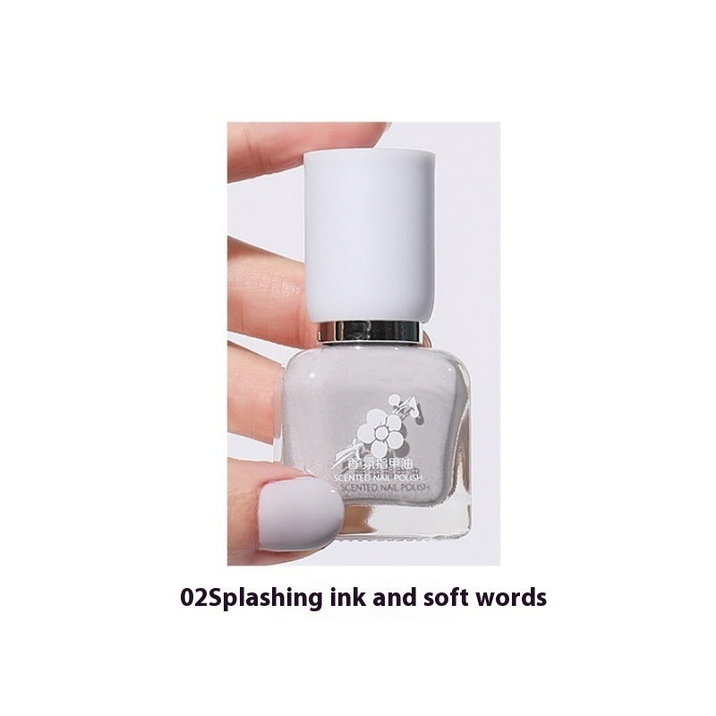 Water-based Quick-drying Baking-free Long-lasting Tearable Popular Color White Fragrance-retaining Nail Polish
