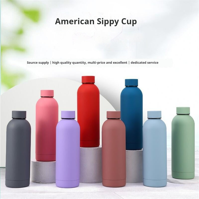 Vacuum Insulated Sports Bottle – Stainless Steel Reusable Water Cup