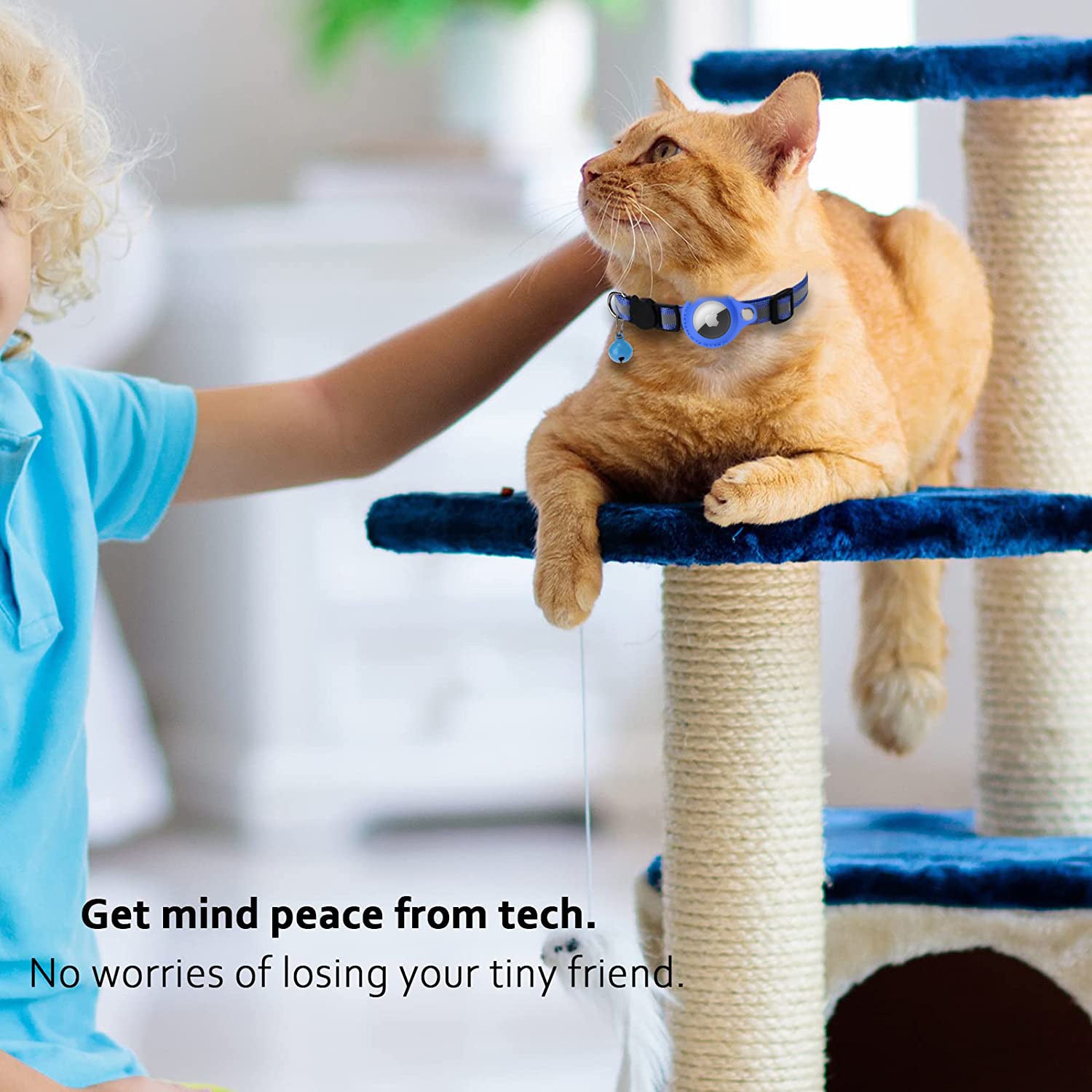 New Cat Positioning Collar Reflective Bell