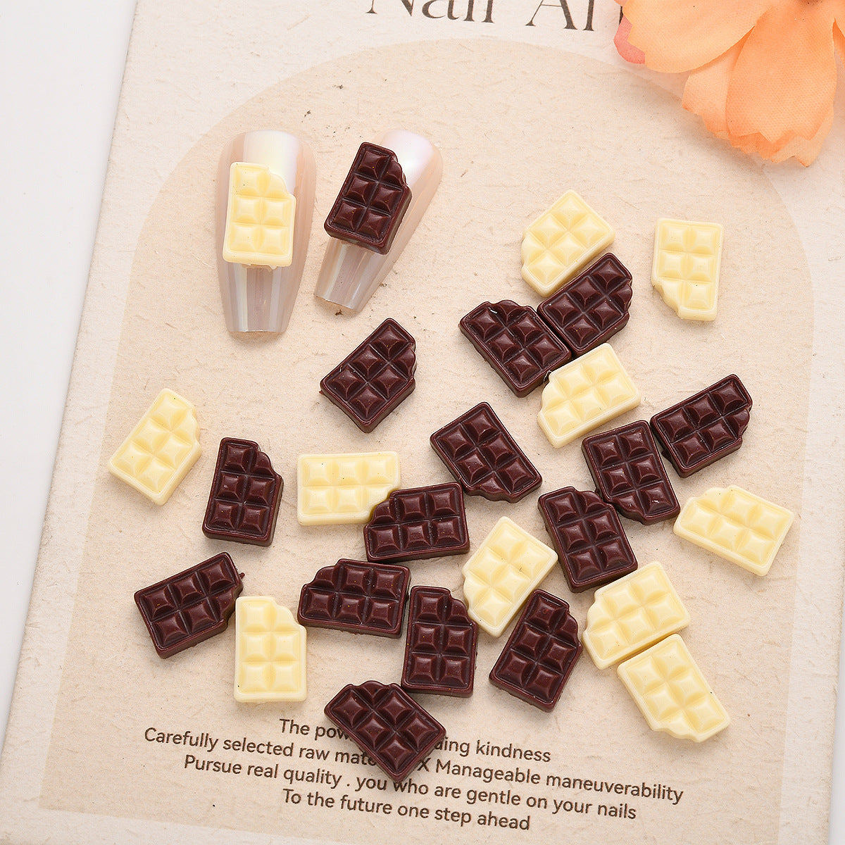 Luminous Nail Resin Simulated Chocolate Accessory