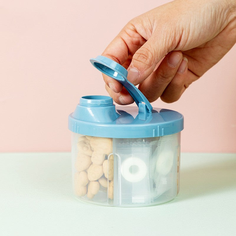 Large-Capacity Rotating Milk Powder Box – Food Supplement Storage for Babies