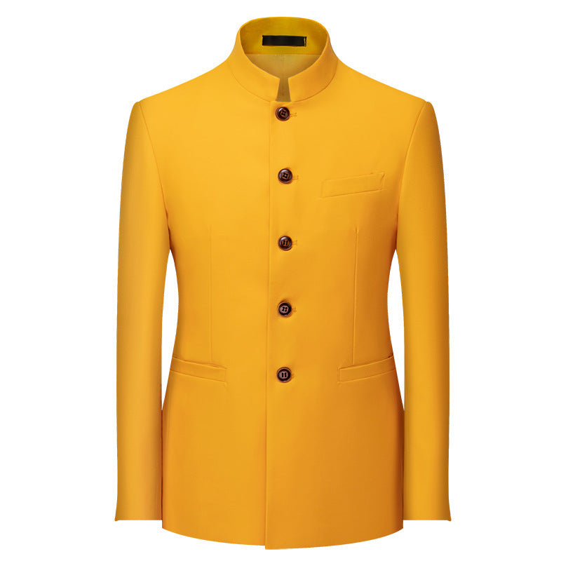 Men's Retro Business Casual Plus Size Small Suit Jacket