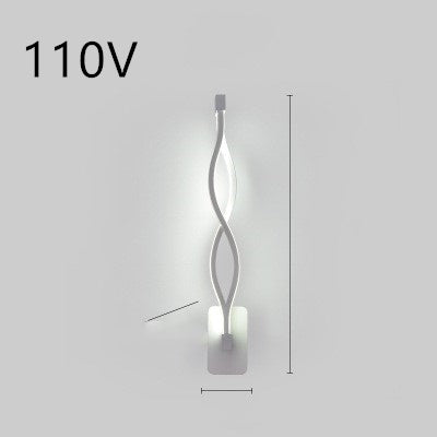 Silicone Shade LED Bedside Wall Lamp Button Switch