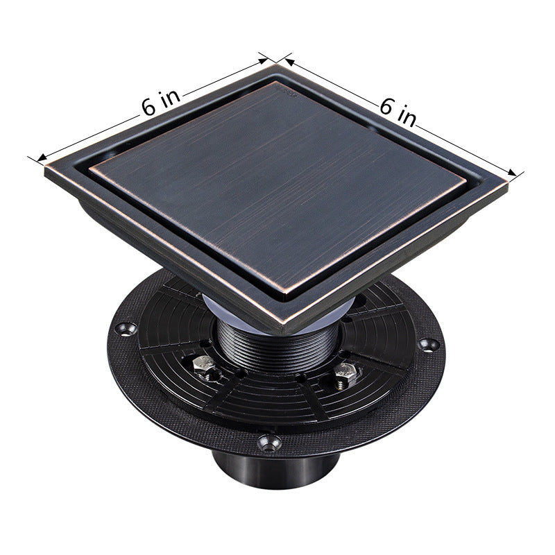 304 Stainless Steel Invisible Floor Drain – Bathroom Deodorizing American-Style Floor Drain