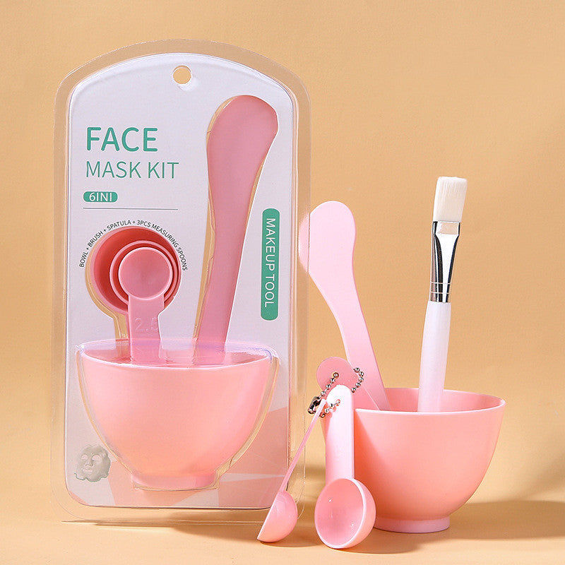 DIY Mask Bowl Tool Set – 6-Piece Portable Facial Mixing Kit