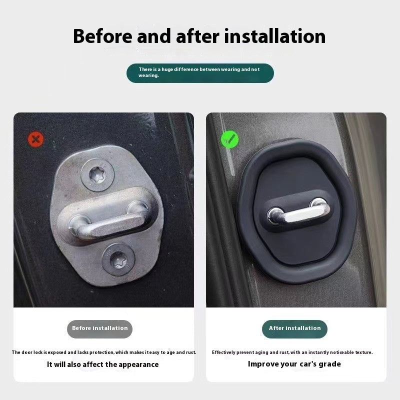 Car Damping PVC Door Lock Crash Pad