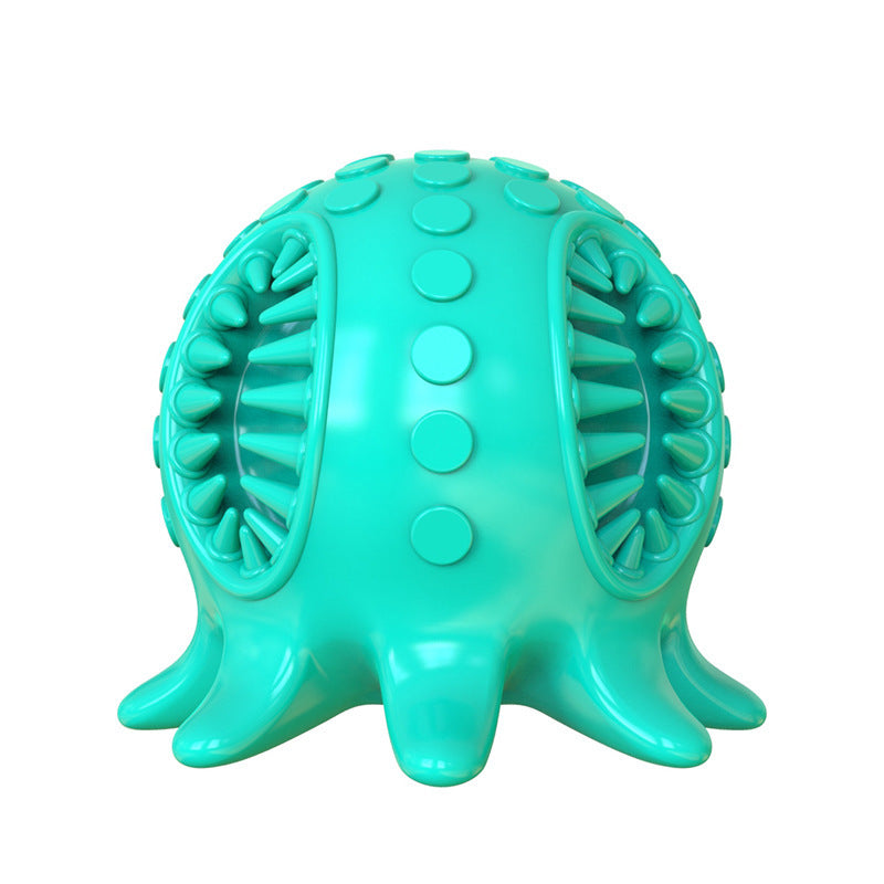 Interactive Small Octopus-Shaped Dog Chew Toy for Teeth Cleaning, Bad Breath Relief, and Boredom
