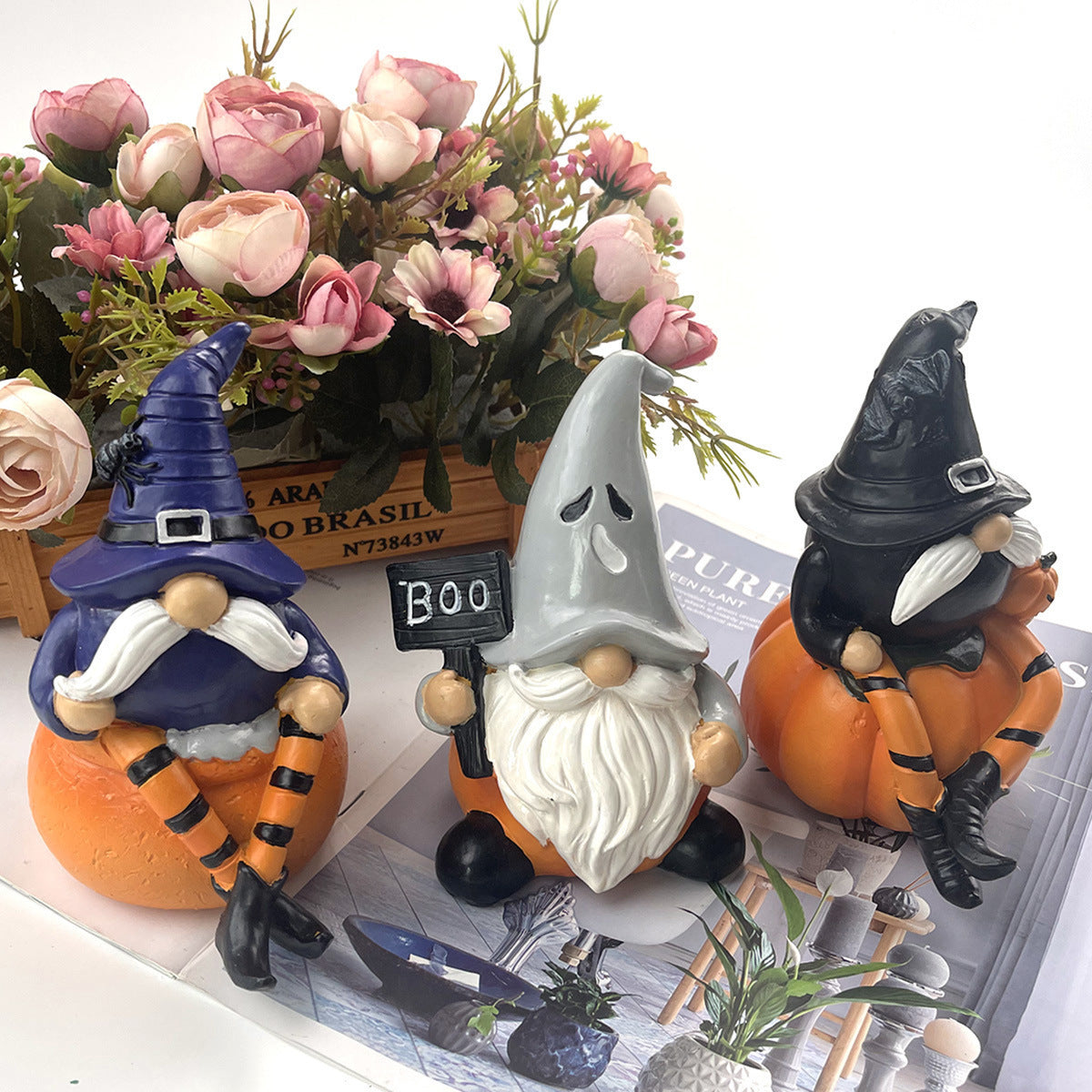 Halloween Pumpkin Resin Decorations