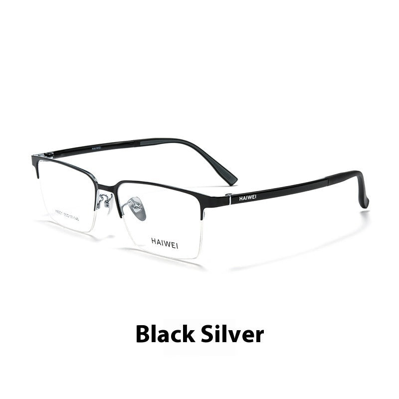 Semi-Rimless Titanium Glasses – Lightweight Plastic Steel Frame