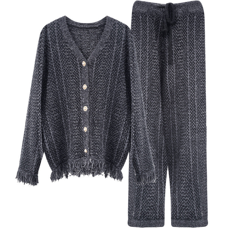 Tassel Soft Comfortable Velvet Thick Warm Loungewear