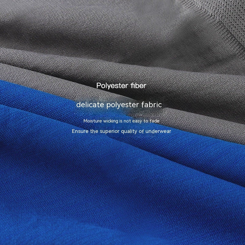 Men's Polyester Briefs Breathable 3D Text Pattern Mid Rise