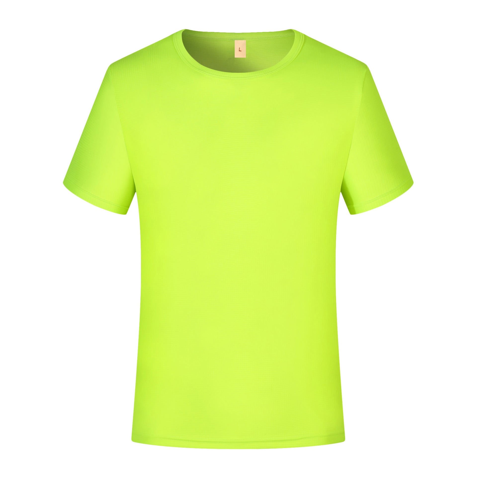 Summer Small Plaid Round Neck Short-sleeved Quick-drying T-shirt