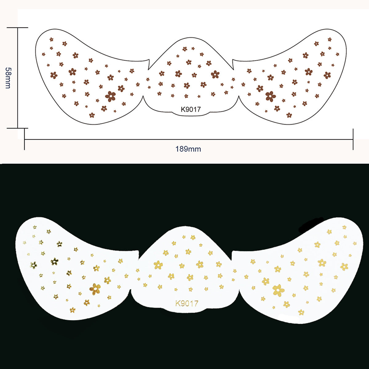 Freckle Tattoo Stickers – Waterproof Gold Dot Face & Eye Makeup Stickers for Women